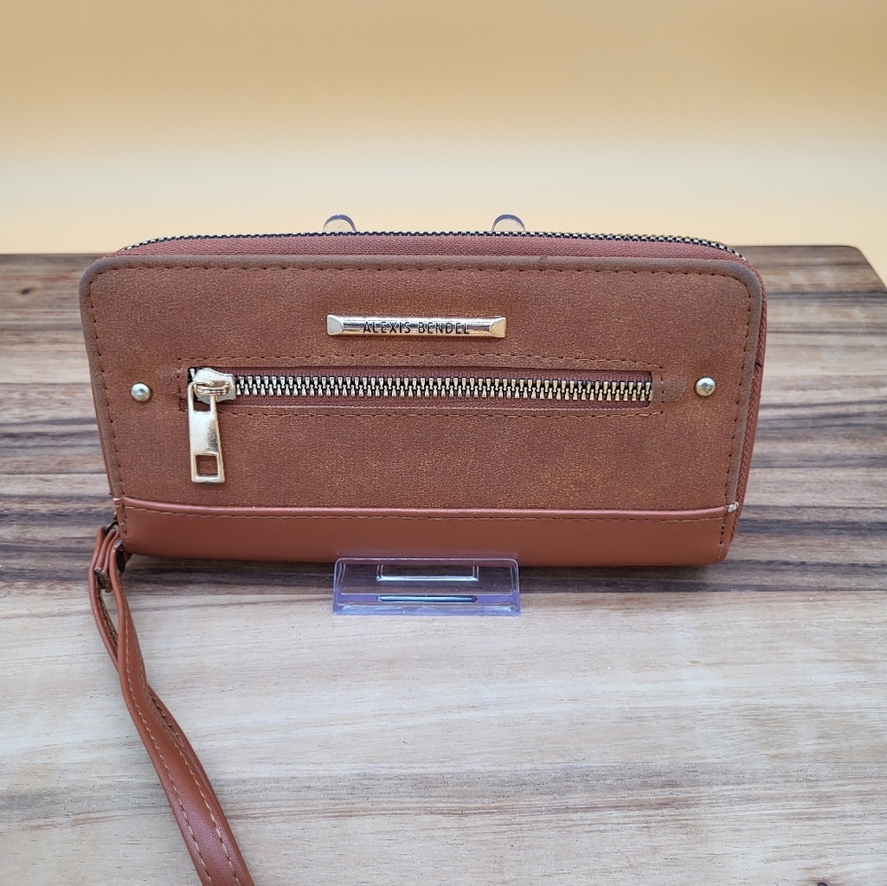 Alexis Bendel Brown Wristlet Wallet